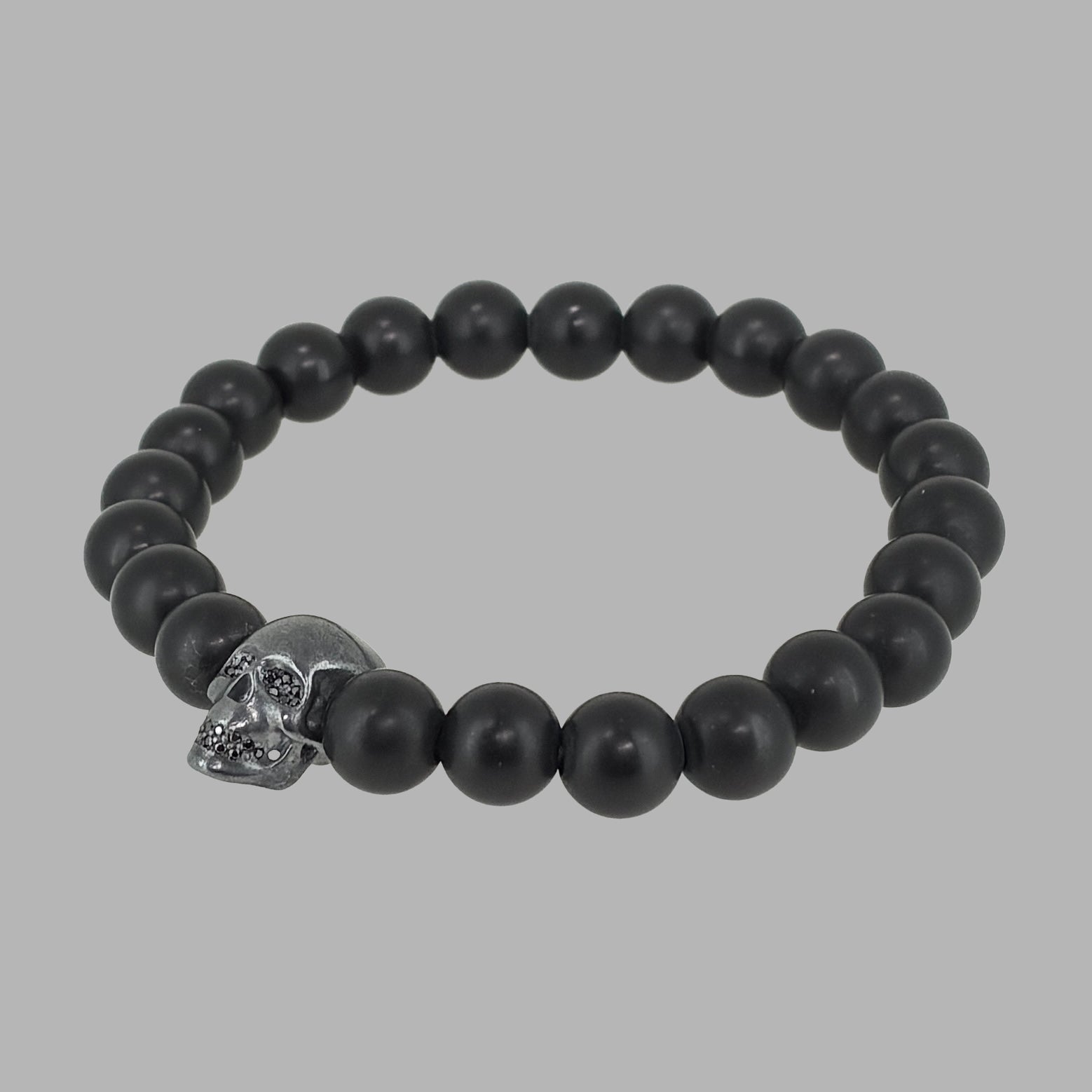 BLVCK SKULL ONYX BRACELET