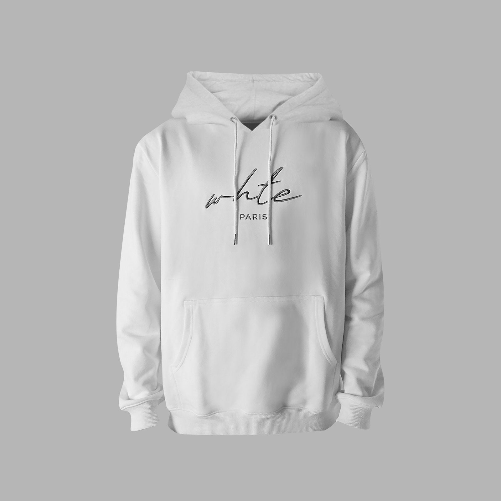 SIGNATURE HOODIE [ WH TE PARIS ] ロゴプリントプルオーバーパーカー