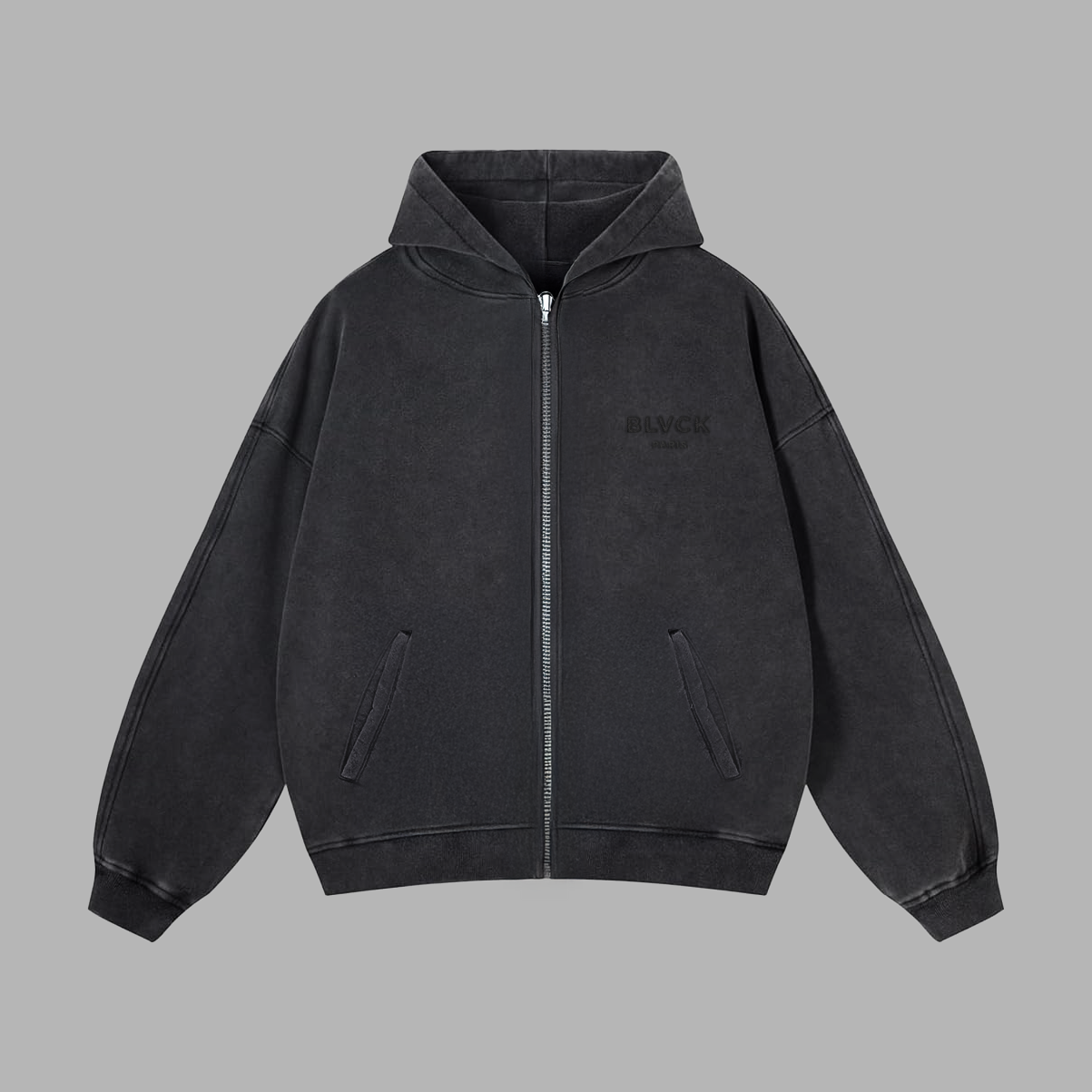 パーカー ブラックパリ BLVCK PARIS サイズL バックロゴ フーディー Black Hoodie | Blvck Paris