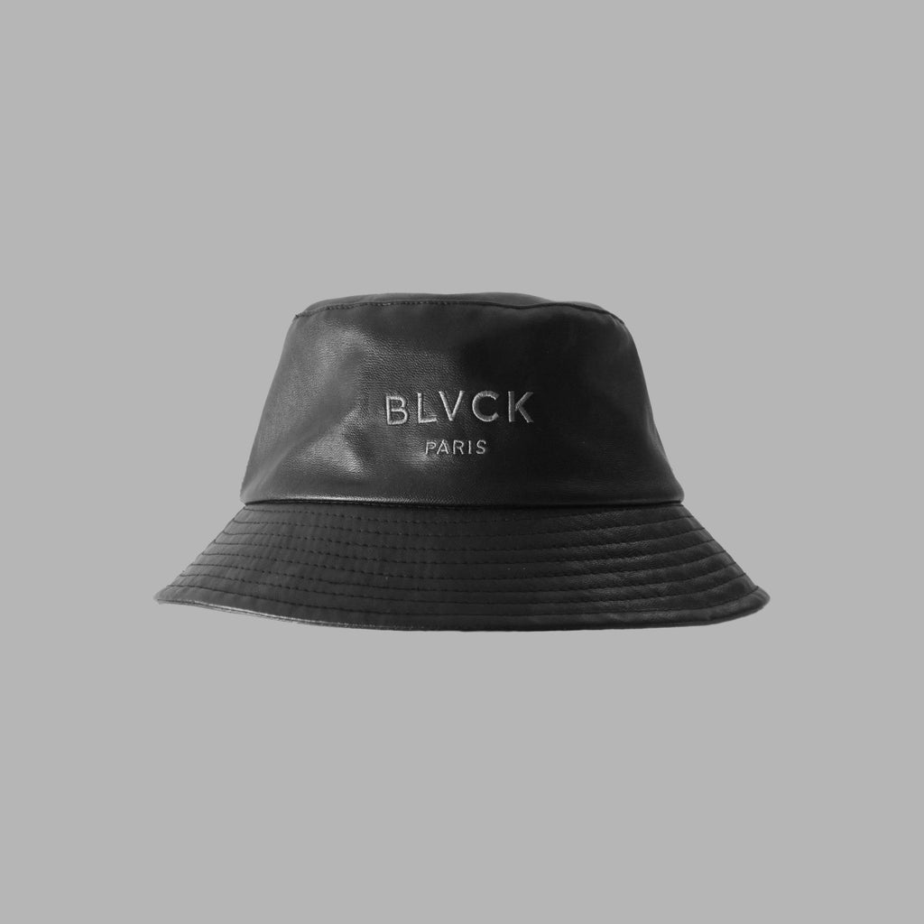 FAUX LEATHER BUCKET HAT [ BLVCK PARIS ] レザーバケット ...