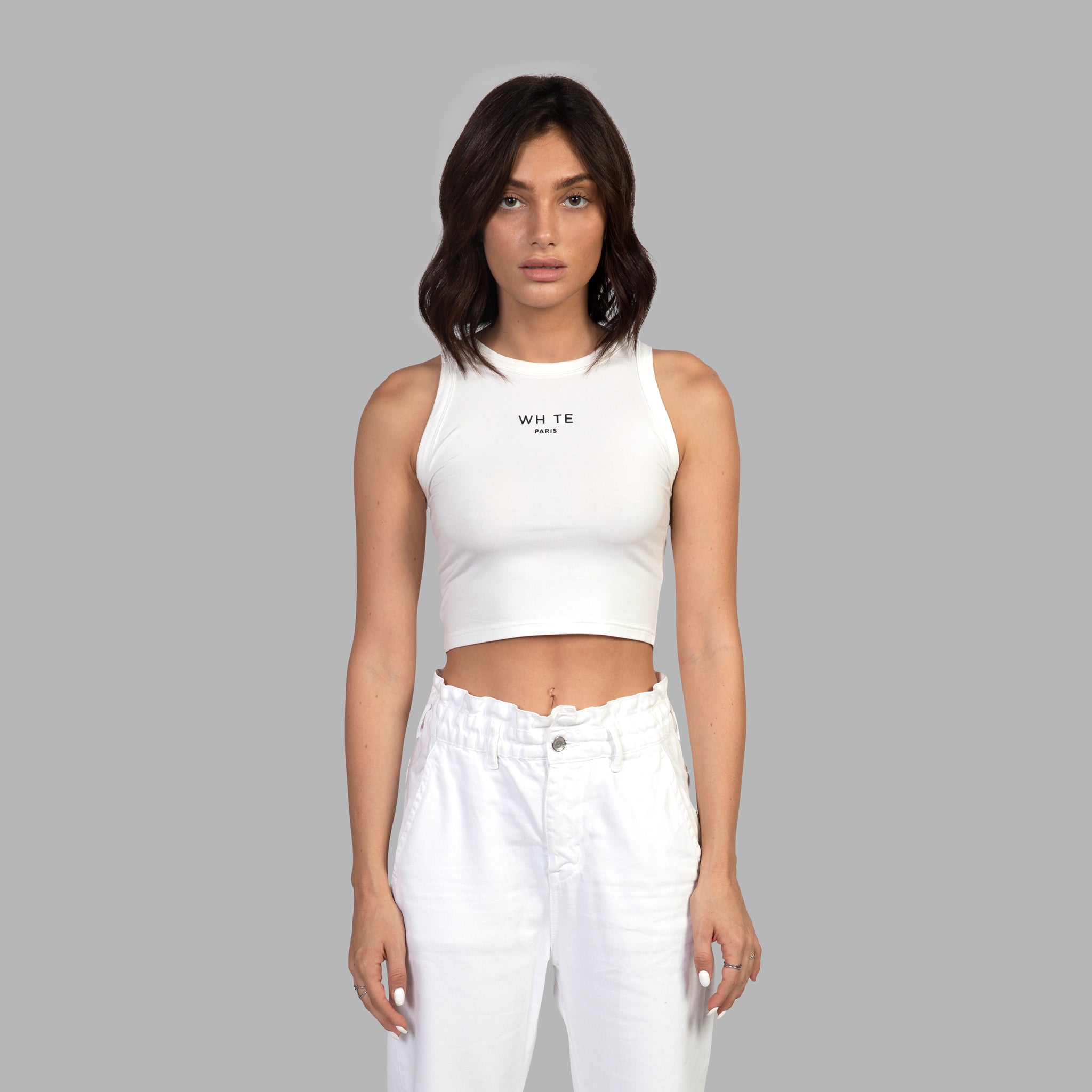 SIMPLE CROPPED TANK TOP – Blvck Paris - Japan